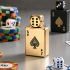 Dice & Cards Rotating Jet Lighter