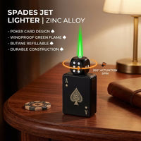 Dice & Cards Rotating Jet Lighter